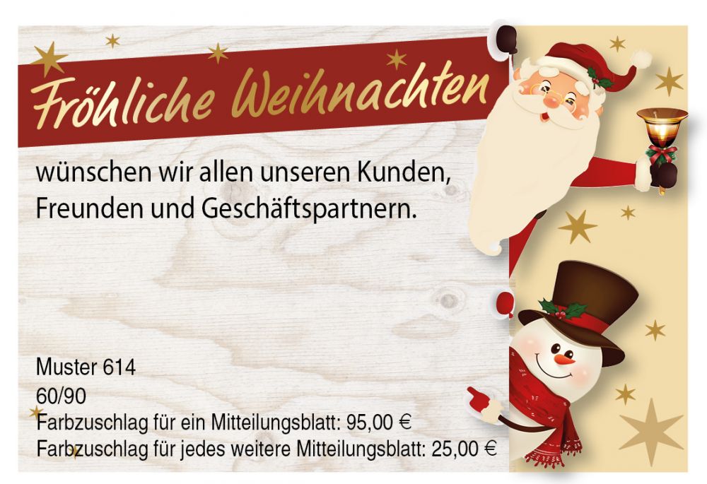 Weihnachtsanzeigen Krieger Verlag